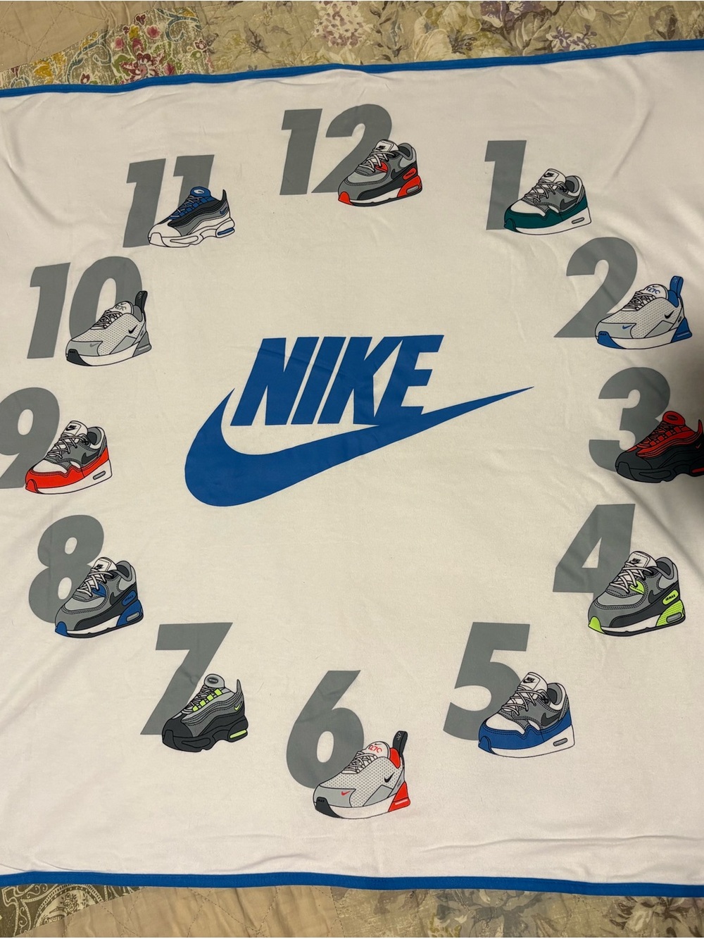Nike Baby Milestones Photo Blanket
